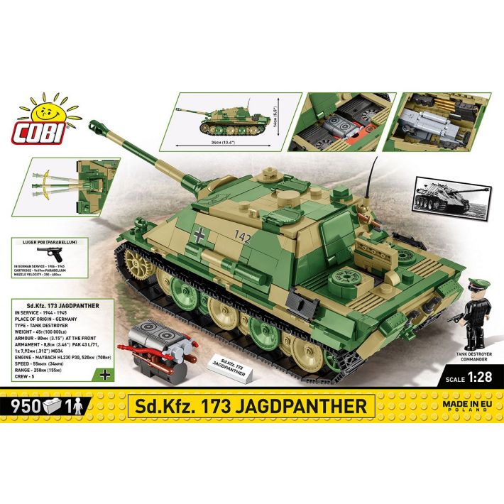 Sd.Kfz.173 Jagdpanther COBI 2574 Tanks and vehicles Cobi.eu